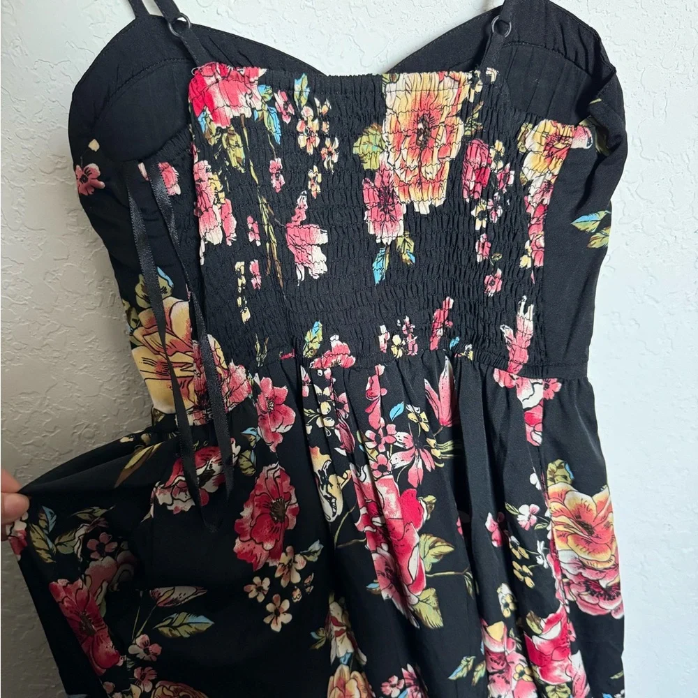 S Floral Black Maxi Dress - Picture 6 of 6